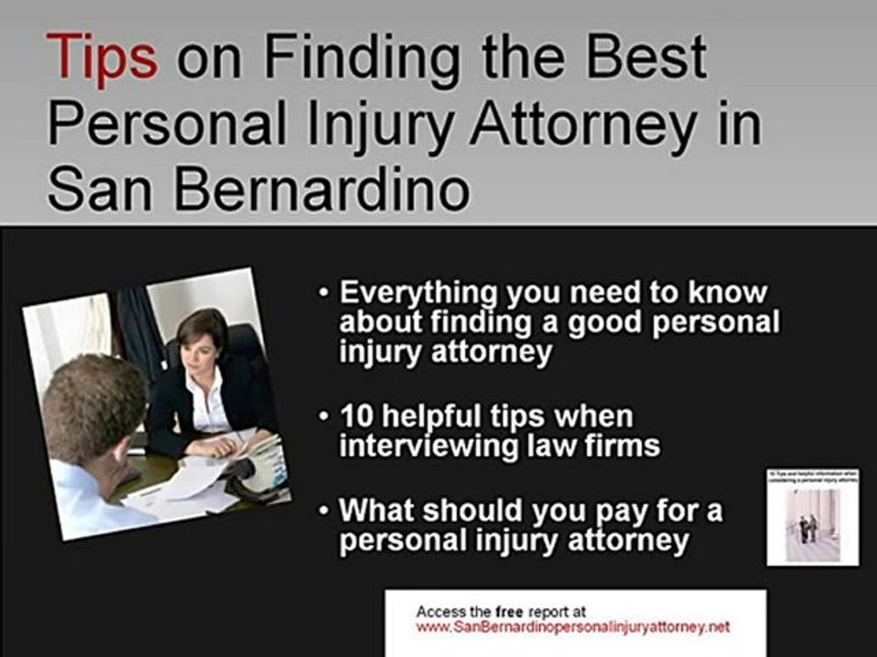 San Bernardino Personal Injury Auto Accident Medical Malpra