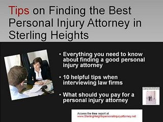 Sterling Heights Personal Injury Auto Accident Malpractice