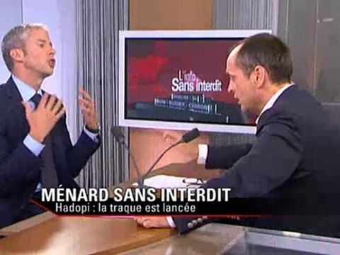 HADOPI : Franck Riester invité de Ménard Sans Interdit