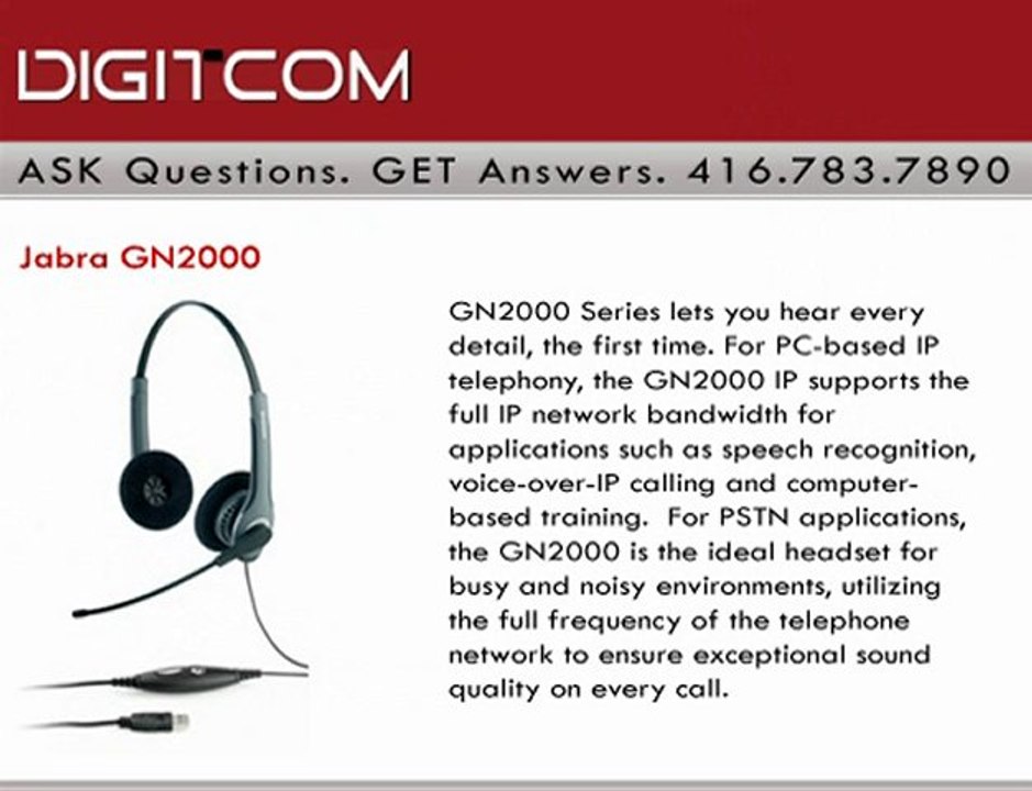Jabra GN2000 | Digitcom.ca (Business Phone Systems)