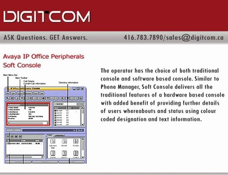 Avaya IP Office Peripherals Soft Console | Digitcom.ca (Busi