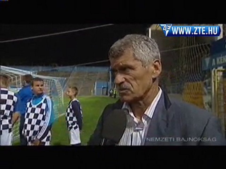 2010.09.28 Csank János nyilatkozott a ZTE-Videoton után