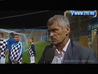 2010.09.28 Csank János nyilatkozott a ZTE-Videoton után