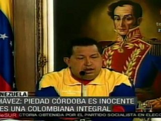 Chávez: Piedad Córdoba es inocente y ciudadana colombiana