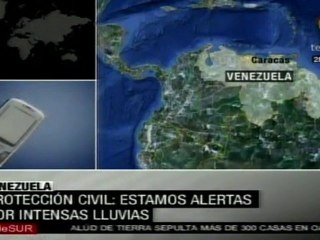Alerta en Venezuela por intensas lluvias