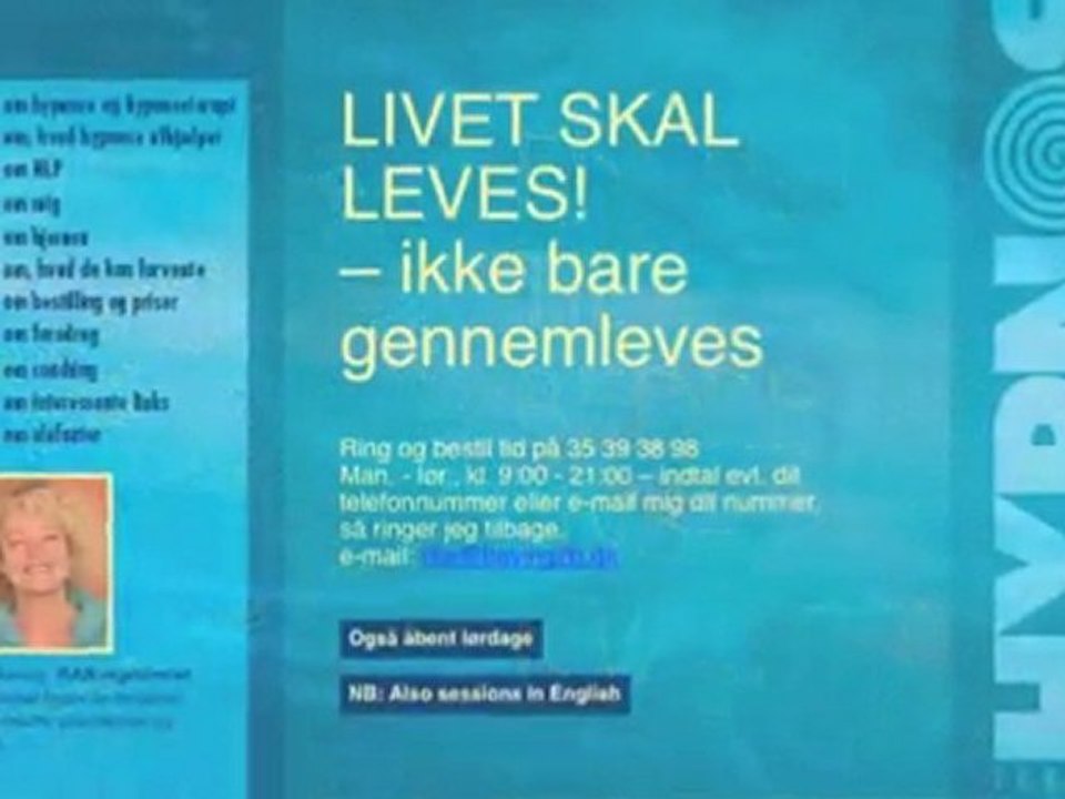 Hypnose København K Hypnose-terapi, NLP & Coaching ...