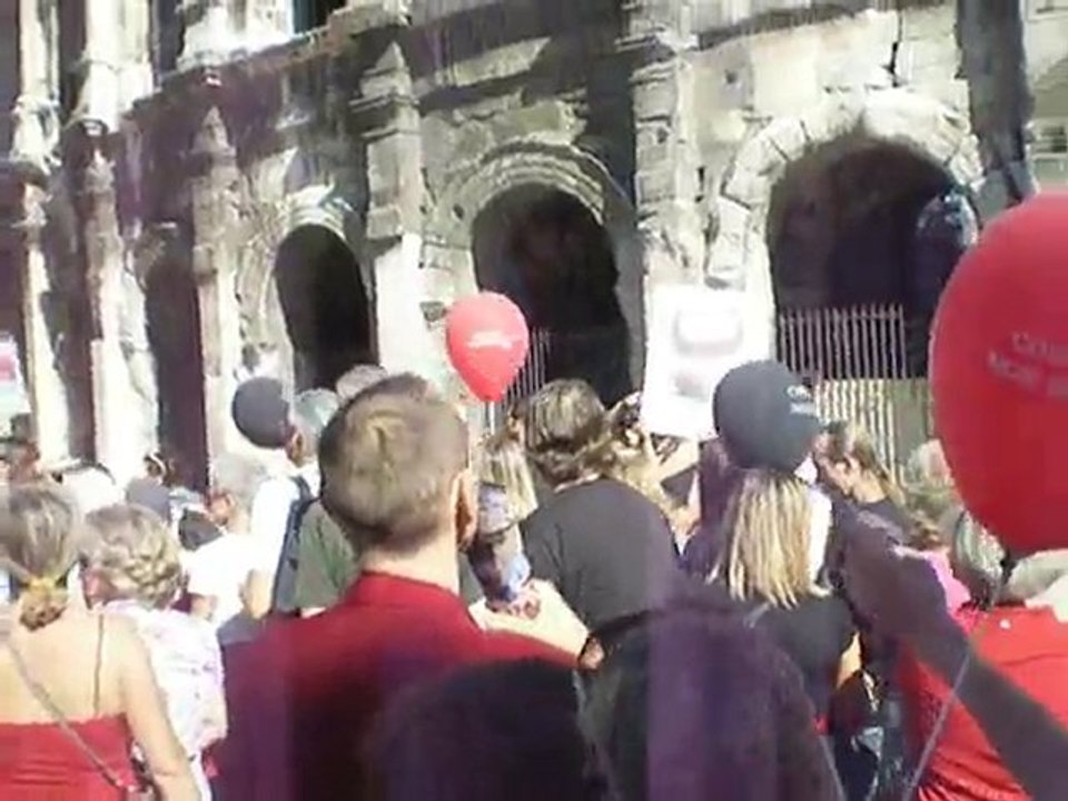 Vidéo manif contre corridas à Nimes le 11 septembre 2010 (3)