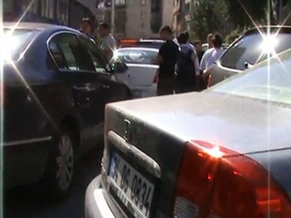 Sehir merkezinde kaza