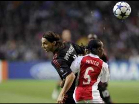 Ajax 1-1 AC Milan Ibrahimovic acrobatic-finish