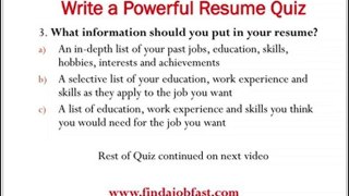 How to write a powerful resume to find a job fast