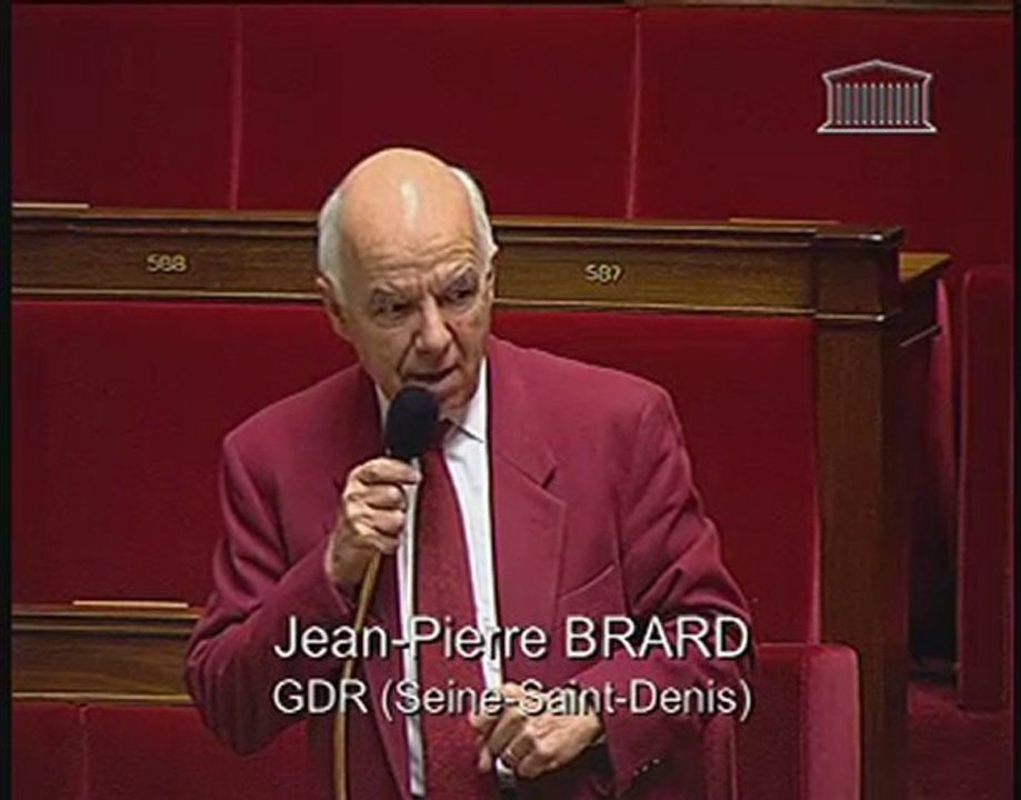 Rappel au règlement de Jean-Pierre Brard
