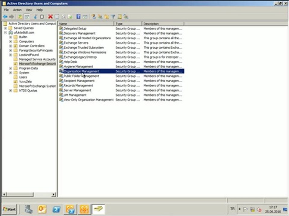 Windows 7 Üzerinde Exchange 2010 Yönetim Konsolu Kurulumu