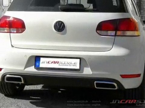VW Golf VI GTI GTD street concept integrated pipe