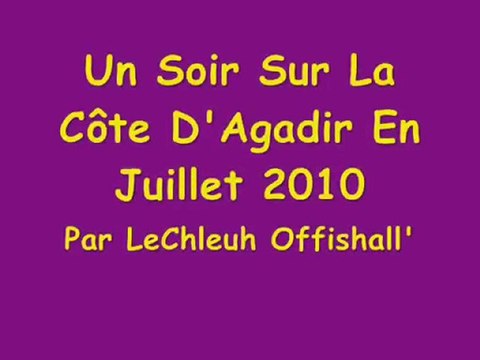 Soirée Sur La Côte D'Agadir En Juillet 2010