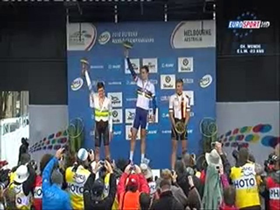 Mondiaux 2010 CLM Espoirs Le Podium