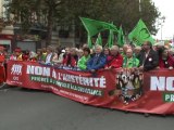 Manifestation à Bruxelles contre les plans d'austérité en Europe