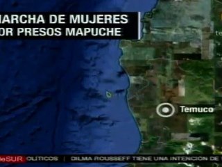 Mujeres inician Marcha por la vida en solidaridad con mapuch