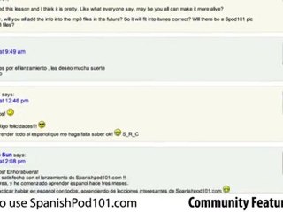 Spanish Tutorial Video 5: Community