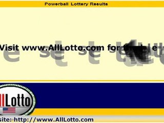 Sep. 29th Powerball Lottery Results at AllLotto.com