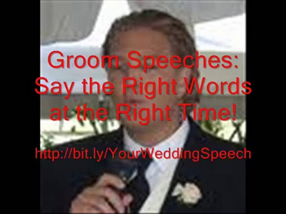 WEDDING SPEECHES GROOM AUSTRALIA