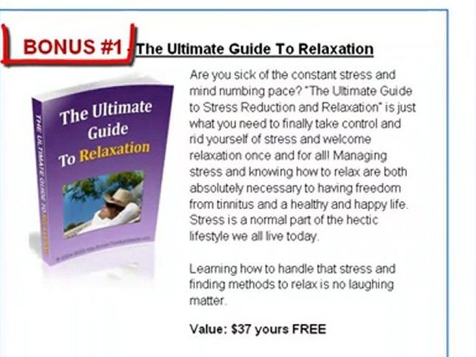 Tinnitus Cure - Stop Ringing Ears