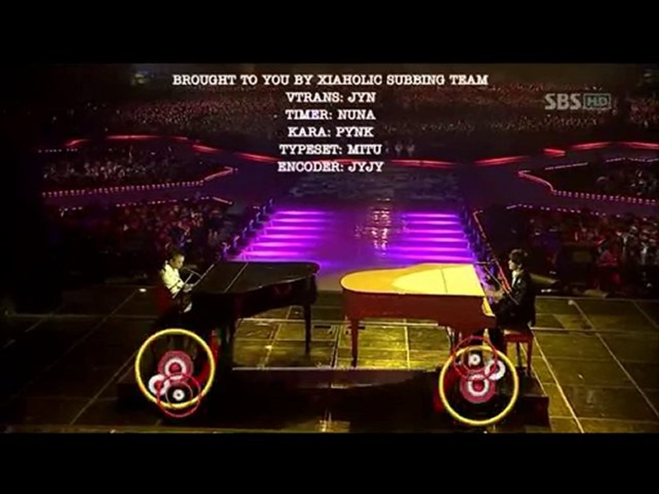 [Xiaholic Vsub+Kr][Perf] Junsu & Taeyang - Piano Battle