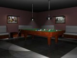 3D Bilardo Sahnesi