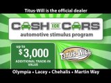 CASH for CARS Olympia, Chehalis, Lacey TRADE IN 888.226.8688