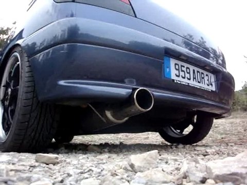 Vidéo collecteur inox 4en1 + rc racing + inoxcar sur 306 xsi