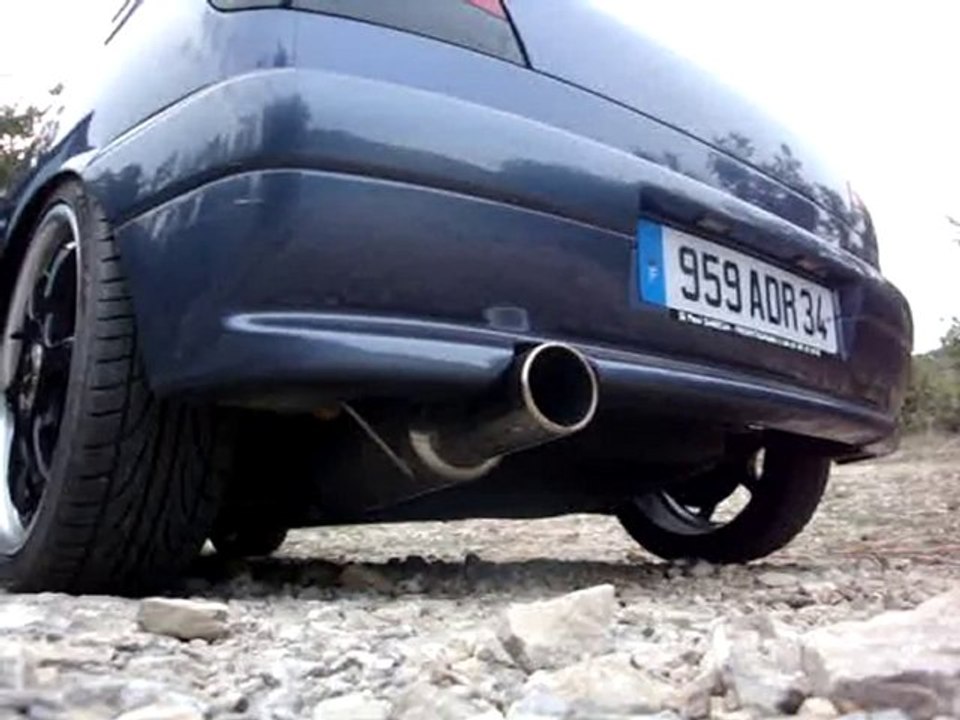 Vidéo collecteur inox 4en1 + rc racing + inoxcar sur 306 xsi