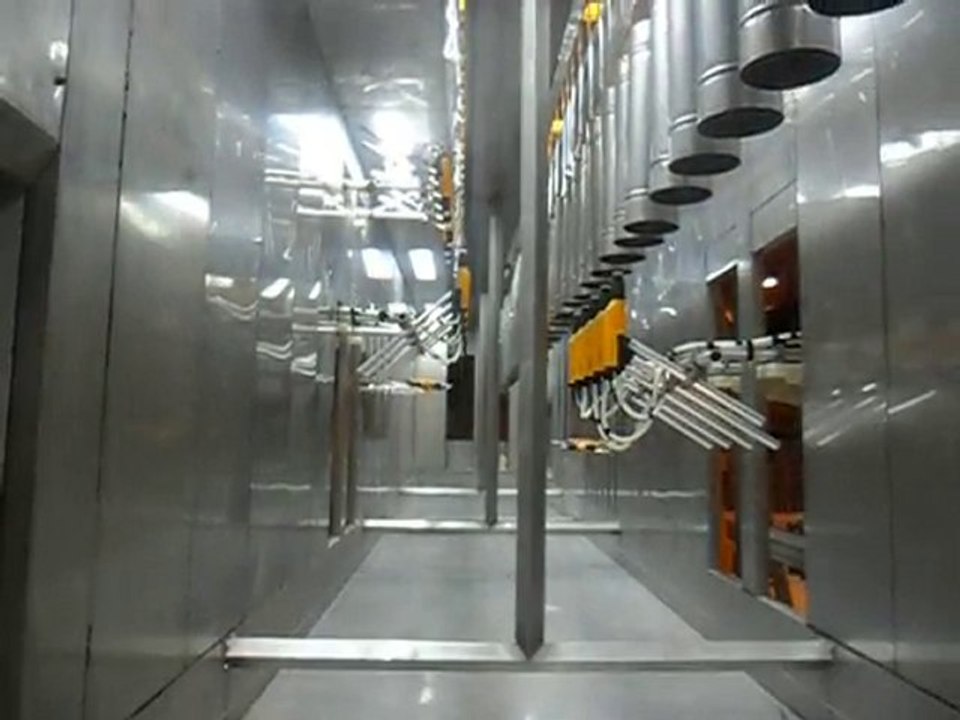 Electrostatic powder automatic enamel systems