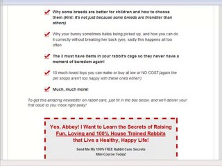 Pet Rabbit Care -Free Pet Rabbit Care Mini-Course