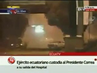 En video  El impactante momento en que un efectivo es herido