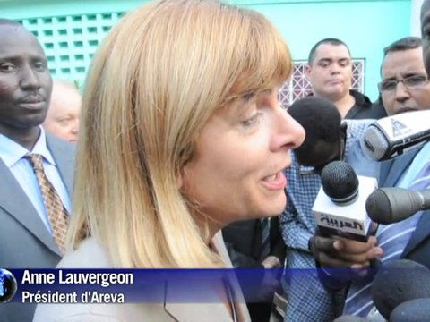 La présidente d'Areva au Niger