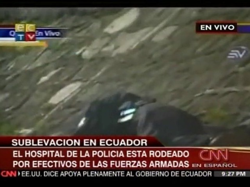 Policjant został ranny podczas zamieszek w Quito