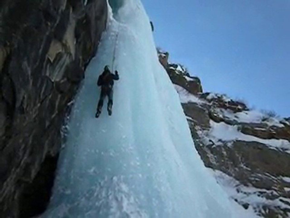 Cascade de glace à Cogne