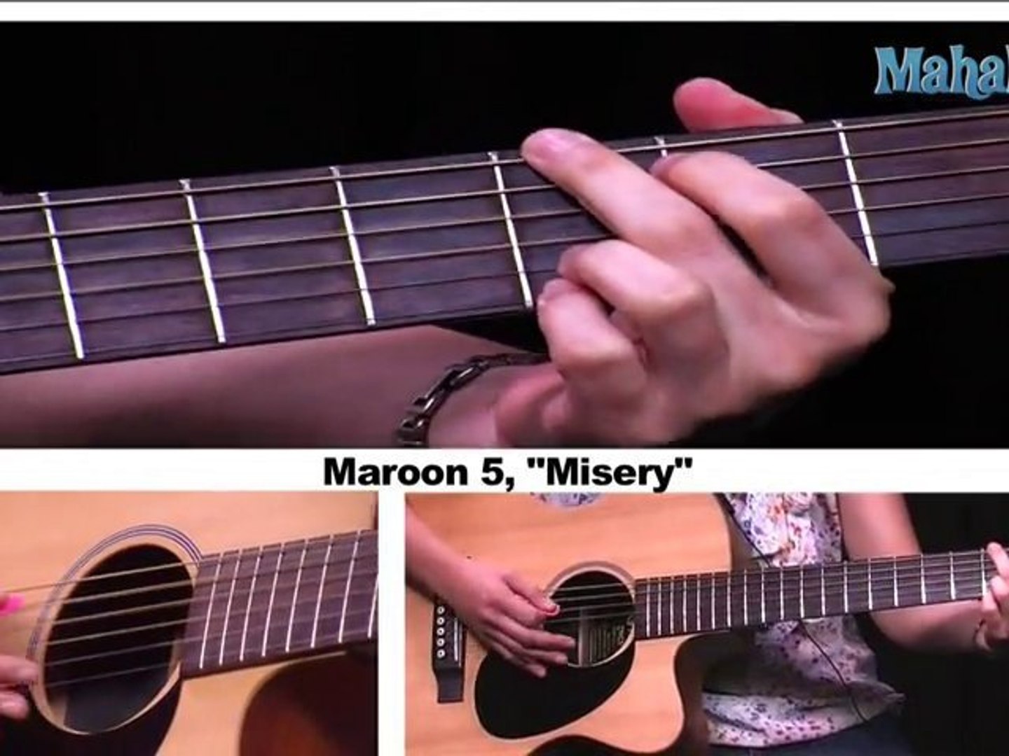 How to Play Misery by Maroon 5 on Guitar - video Dailymotion