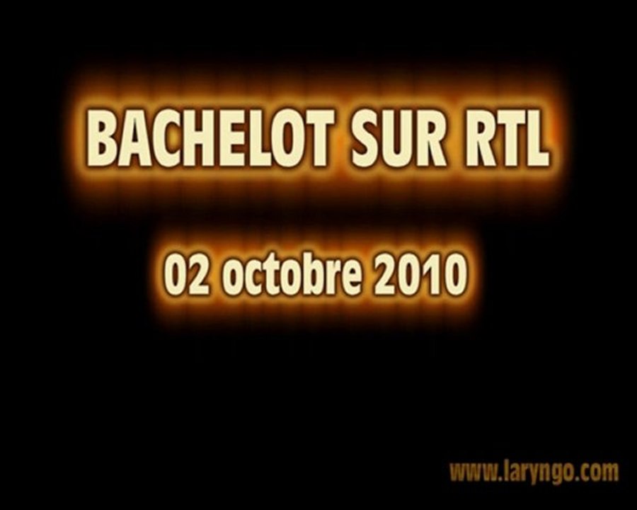 Bachelot sur RTL - 2 Octobre 2010