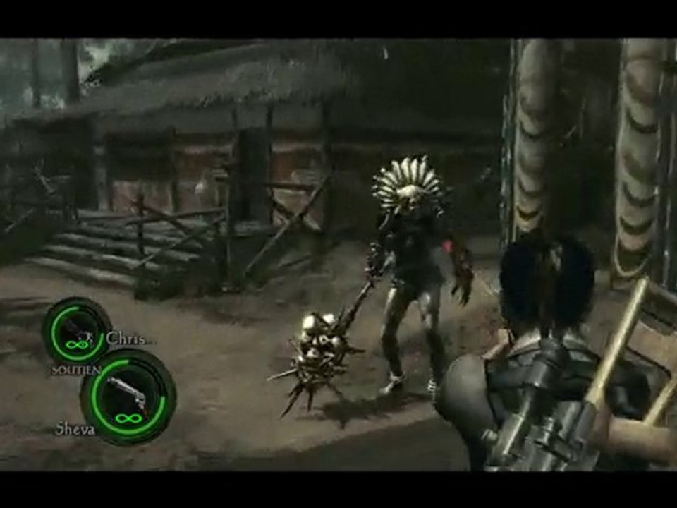 Resident evil 5 :le village (mode cheaté).