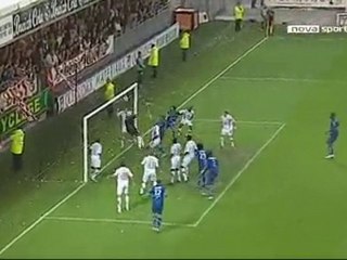 Brest vs Auxerre (1-1) Corner Direct de Pedretti !!!