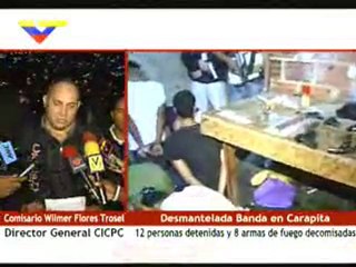 CICPC desmanteló Banda en Carapita 12 personas detenidas y 8