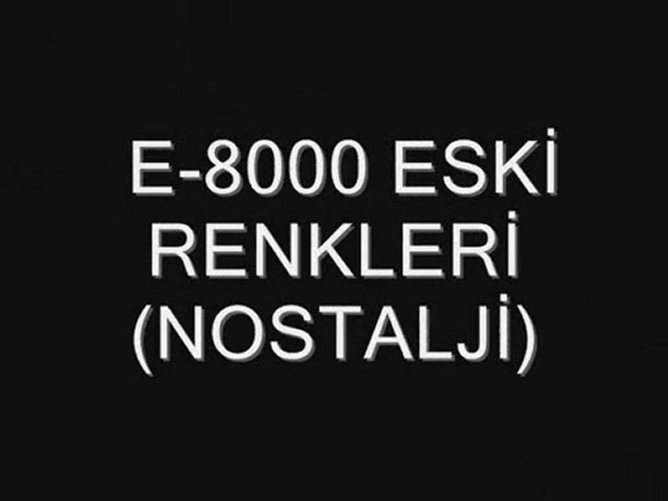 TCDD E-8000 E-14000 HATIRASINA