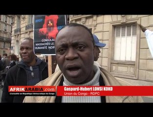 Manifestation contre les exactions de l'armée rwandaise