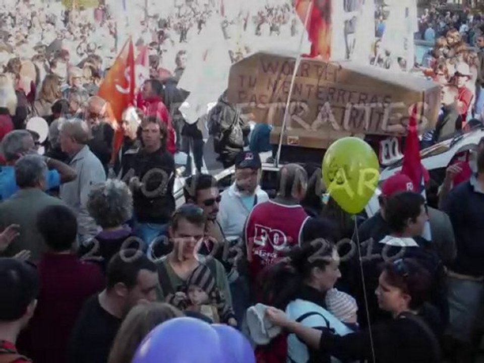 Manif Retraites Montélimar 02 OCTOBRE 2010