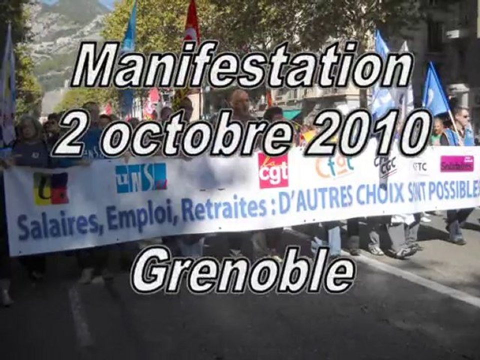 Manifestation 2 octobre Grenoble