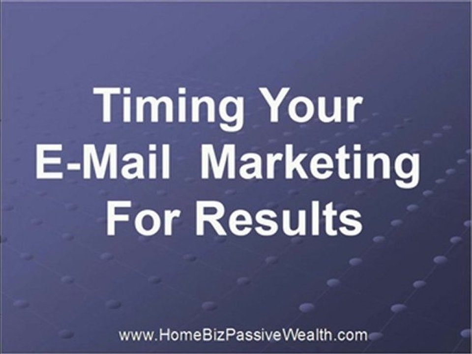 Timing Your Email Marketing for Results