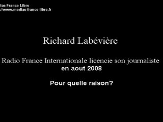 Cercle aristote Richard Labévière licenciement rfi pourquoi