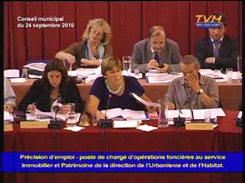 Conseil municipal de Montreuil - 24/09/2010 - Q 39 à 49