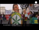 Anti-Berlusconi protest in Rome - no comment