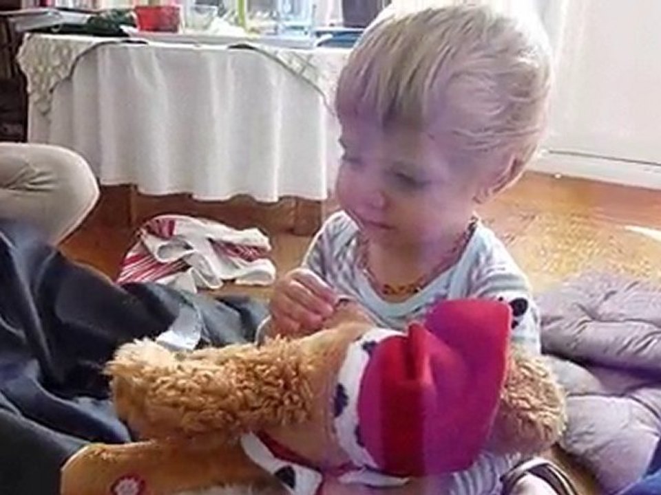 Un curieux chien de Noël chez Marraine ...